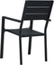 vidaXL - Tuinstoelen - 4 - st - hout-look - HDPE - zwart