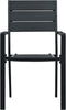 vidaXL - Tuinstoelen - 4 - st - hout-look - HDPE - zwart