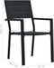 vidaXL - Tuinstoelen - 4 - st - hout-look - HDPE - zwart