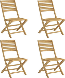 vidaXL - Tuinstoelen - 4 - st - inklapbaar - 48,5x61,5x87 - cm - massief - acaciahout