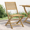 vidaXL - Tuinstoelen - 4 - st - inklapbaar - 48,5x61,5x87 - cm - massief - acaciahout