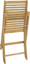 vidaXL - Tuinstoelen - 4 - st - inklapbaar - 48,5x61,5x87 - cm - massief - acaciahout