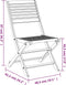 vidaXL - Tuinstoelen - 4 - st - inklapbaar - 48,5x61,5x87 - cm - massief - acaciahout