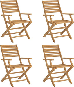 vidaXL - Tuinstoelen - 4 - st - inklapbaar - 54,5x61,5x86,5 - cm - acaciahout