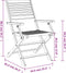 vidaXL - Tuinstoelen - 4 - st - inklapbaar - 54,5x61,5x86,5 - cm - acaciahout