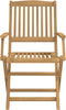 vidaXL - Tuinstoelen - 4 - st - inklapbaar - 57,5x54,5x90 - cm - massief - acaciahout