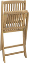 vidaXL - Tuinstoelen - 4 - st - inklapbaar - 57x49x90 - cm - massief - acaciahout