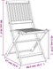 vidaXL - Tuinstoelen - 4 - st - inklapbaar - 57x49x90 - cm - massief - acaciahout