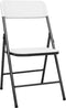 vidaXL - Tuinstoelen - 4 - st - inklapbaar - HDPE - wit