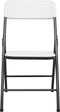vidaXL - Tuinstoelen - 4 - st - inklapbaar - HDPE - wit