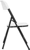 vidaXL - Tuinstoelen - 4 - st - inklapbaar - HDPE - wit