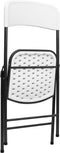 vidaXL - Tuinstoelen - 4 - st - inklapbaar - HDPE - wit