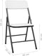 vidaXL - Tuinstoelen - 4 - st - inklapbaar - HDPE - wit