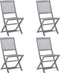 vidaXL - Tuinstoelen - 4 - st - inklapbaar - massief - acaciahout