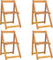 vidaXL - Tuinstoelen - 4 - st - inklapbaar - massief - acaciahout