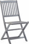 vidaXL - Tuinstoelen - 4 - st - inklapbaar - massief - acaciahout