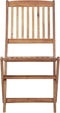 vidaXL - Tuinstoelen - 4 - st - inklapbaar - massief - acaciahout