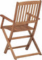 vidaXL - Tuinstoelen - 4 - st - inklapbaar - massief - acaciahout