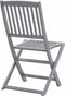 vidaXL - Tuinstoelen - 4 - st - inklapbaar - massief - acaciahout