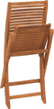 vidaXL - Tuinstoelen - 4 - st - inklapbaar - massief - acaciahout