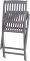 vidaXL - Tuinstoelen - 4 - st - inklapbaar - massief - acaciahout