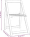 vidaXL - Tuinstoelen - 4 - st - inklapbaar - massief - acaciahout