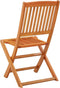 vidaXL - Tuinstoelen - 4 - st - inklapbaar - massief - eucalyptushout