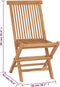 vidaXL - Tuinstoelen - 4 - st - inklapbaar - massief - teakhout