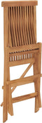 vidaXL - Tuinstoelen - 4 - st - inklapbaar - massief - teakhout