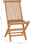 vidaXL - Tuinstoelen - 4 - st - inklapbaar - massief - teakhout