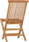 vidaXL - Tuinstoelen - 4 - st - inklapbaar - massief - teakhout