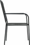 vidaXL - Tuinstoelen - 4 - st - katoenen - touw - en - staal - zwart
