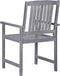 vidaXL - Tuinstoelen - 4 - st - massief - acaciahout - grijs