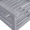 vidaXL - Tuinstoelen - 4 - st - massief - acaciahout - grijs