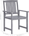 vidaXL - Tuinstoelen - 4 - st - massief - acaciahout - grijs