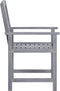 vidaXL - Tuinstoelen - 4 - st - massief - acaciahout - grijs