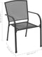 vidaXL - Tuinstoelen - 4 - st - mesh - ontwerp - staal - antraciet