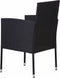 vidaXL - Tuinstoelen - 4 - st - met - crèmewitte - kussens - poly - rattan - zwart