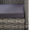 vidaXL - Tuinstoelen - 4 - st - met - donkergrijze - kussens - poly - rattan - grijs
