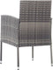 vidaXL - Tuinstoelen - 4 - st - met - donkergrijze - kussens - poly - rattan - grijs