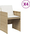 vidaXL - Tuinstoelen - 4 - st - met - kussens - poly - rattan - beige