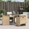 vidaXL - Tuinstoelen - 4 - st - met - kussens - poly - rattan - beige