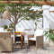 vidaXL - Tuinstoelen - 4 - st - met - kussens - poly - rattan - beige