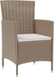 vidaXL - Tuinstoelen - 4 - st - met - kussens - poly - rattan - beige