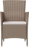 vidaXL - Tuinstoelen - 4 - st - met - kussens - poly - rattan - beige