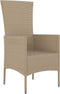 vidaXL - Tuinstoelen - 4 - st - met - kussens - poly - rattan - beige