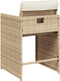 vidaXL - Tuinstoelen - 4 - st - met - kussens - poly - rattan - beige