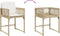 vidaXL - Tuinstoelen - 4 - st - met - kussens - poly - rattan - beige