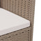 vidaXL - Tuinstoelen - 4 - st - met - kussens - poly - rattan - beige