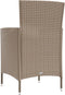 vidaXL - Tuinstoelen - 4 - st - met - kussens - poly - rattan - beige